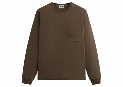 Pre-owned Kith Men's  Long Sleeve Quinn Tee Shirt In Marl