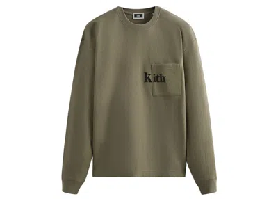 Pre-owned Kith Men's  Long Sleeve Quinn Tee Shirt In Palomino In Brown