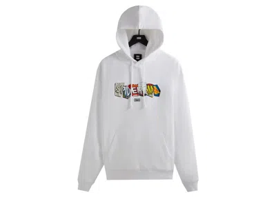 Pre-owned Kith Men's  Marvel Spiderman Comic Covers Hoodie In White