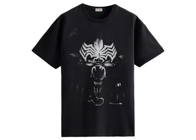 Pre-owned Kith Men's  Marvel Spiderman Venom Vintage Tee Shirt In Black