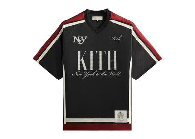 Pre-owned Kith Men's  Mesh Leon Jersey In Black