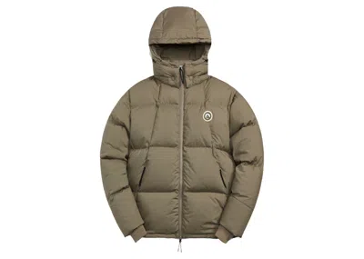 Pre-owned Kith Men's  Midi Puffer Jacket In Flagstaff In Brown