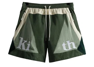 Pre-owned Kith Men's  Mixed Micro Cord Turbo Shorts In Court In Brown