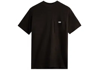 Pre-owned Kith Men's  Mock Neck Jfk Pocket Tee Shirt (ss22) In Kindling In Brown