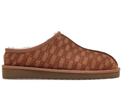 Pre-owned Kith Men's  Monogram Shearling Slipper Mas Loft Sneakers In Loft Wheat