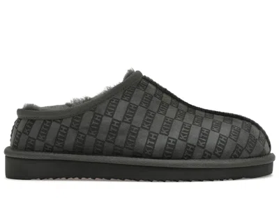 Pre-owned Kith Men's  Monogram Shearling Slipper Mas Stadium Sneakers In Stadium Green