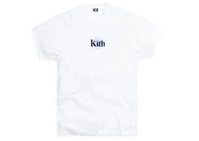 Pre-owned Kith Men's  Moroccan Serif Tee Shirt In White