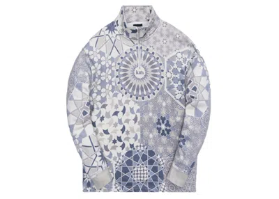 Pre-owned Kith Men's  Moroccan Tile Quarter Zip In Canvas