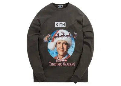 Pre-owned Kith Men's  National Lampoon Christmas Long Sleeve Tee Shirt In Pavement