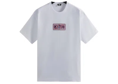 Pre-owned Kith Men's  Needlepoint Classic Logo Tee Shirt In White