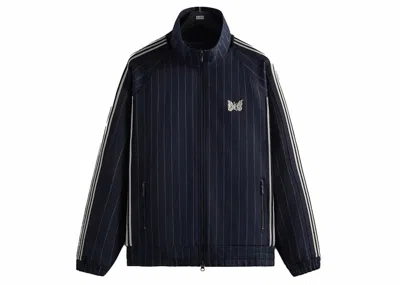 Pre-owned Kith Men's  Needles Double Knit Track Jacket In Nocturnal In Black