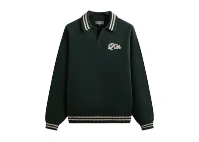 Pre-owned Kith Men's  Nelson Rugby Sweater In Stadium In Gray