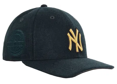 Pre-owned Kith Men's  New Era For New York Yankees Bullion 600 Gsm Wool Melton Fitted Hat In Stadium In Gray