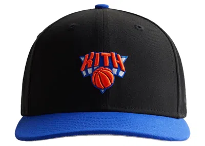 Pre-owned Kith Men's  New Era New York Knicks Low Profile 59fifty Cap In Black