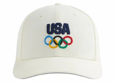 Pre-owned Kith Men's  New Era Team Usa 59fifty Fitted Low Profile Cap In Sandrift