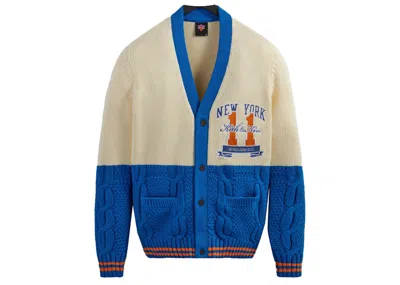 Pre-owned Kith Men's  New York Knicks Combo Stitch Cardigan In Sandrift