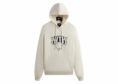 Pre-owned Kith Men's  New York Knicks Ny Pinstripe Williams Iii Hoodie In Sandrift
