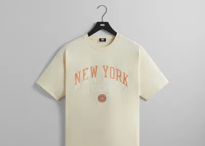Pre-owned Kith Men's  New York Knicks Ny To The World Vintage Tee Shirt In Sandrift