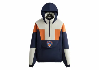 Pre-owned Kith Men's  New York Knicks Quarter Zip Anorak In Jacket Nocturnal