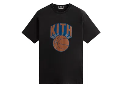 Pre-owned Kith Men's  New York Knicks Retro Ny Vintage Tee Shirt In Black