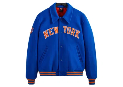 Pre-owned Kith Men's  New York Knicks Wool Coaches Jacket In Royal