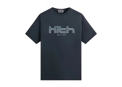 Pre-owned Kith Men's  New York Techno Logo Tee Shirt In Trench In Brown