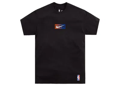 Pre-owned Kith Men's  Nike For New York Knicks Tee Shirt Bx (fw21) In Black