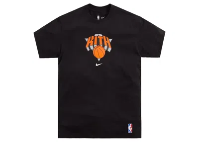 Pre-owned Kith Men's  Nike For New York Knicks Tee Shirt (fw21) In Black