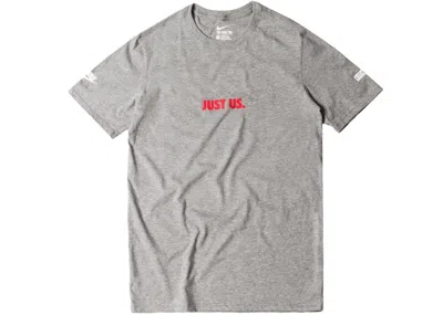 Pre-owned Kith Men's  Nike Just Us Tee Shirt In Grey