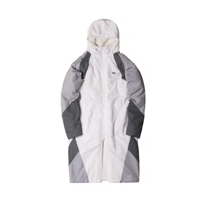 Pre-owned Kith Men's  Nike Sherpa Sideline Coat In White/grey