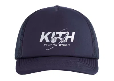 Pre-owned Kith Men's  Ny To The World Nolan Trucker Hat In Nocturnal