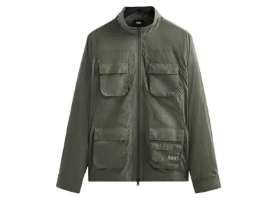 Pre-owned Kith Men's  Nylon Zip Front Wolcott Jacket In Tinge