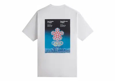 Pre-owned Kith Men's  Olympics Heritage Calgary 1988 Vintage Tee Shirt In White