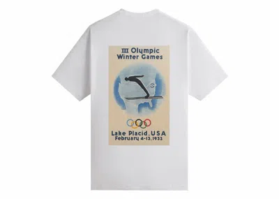 Pre-owned Kith Men's  Olympics Heritage Lake Placid 1932 Vintage Tee Shirt In White