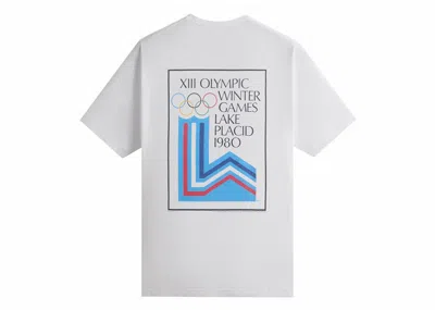 Pre-owned Kith Men's  Olympics Heritage Lake Placid 1980 Vintage Tee Shirt In White