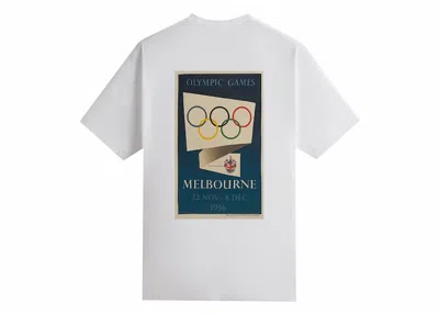 Pre-owned Kith Men's  Olympics Heritage Melbourne 1956 Vintage Tee Shirt In White