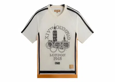 Pre-owned Kith Men's  Olympics Heritage Mesh Leon Jersey In Silk