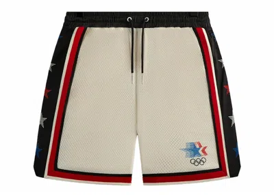 Pre-owned Kith Men's  Olympics Heritage Mesh Ryan Short In Silk