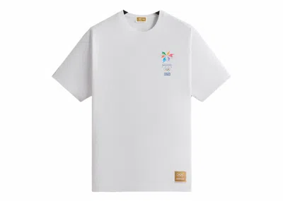 Pre-owned Kith Men's  Olympics Heritage Nagano 1998 Vintage Tee Shirt In White
