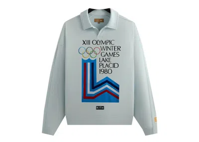 Pre-owned Kith Men's  Olympics Heritage Nelson Collared Pullover In Fade