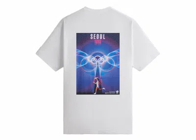 Pre-owned Kith Men's  Olympics Heritage Seoul 1988 Vintage Tee Shirt In White
