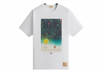 Pre-owned Kith Men's  Olympics Heritage St. Moritz 1948 Vintage Tee Shirt In White