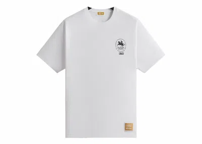 Pre-owned Kith Men's  Olympics Heritage Stockholm 1956 Vintage Tee Shirt In White