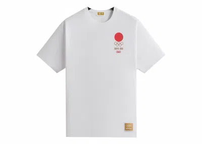 Pre-owned Kith Men's  Olympics Heritage Tokyo 1964 Vintage Tee Shirt In White