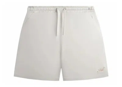 Pre-owned Kith Men's  Olympics Heritage Washed Satin Cedar Short In Sandrift