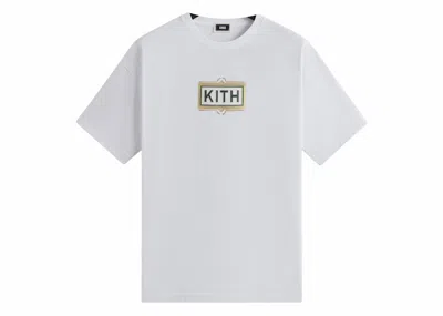 Pre-owned Kith Men's  Ornate Classic Logo Tee Shirt In White