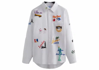 Pre-owned Kith Men's  Otakara Nyc Apollo Oxford Button Down Shirt In White