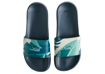 Pre-owned Kith Men's  Palm Tree Slides In Sandrift