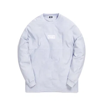 Pre-owned Kith Men's  Paneled Long Sleeve Tee Shirt In Light Indigo