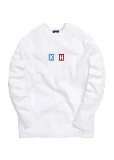 Pre-owned Kith Men's  Paris Classic Logo Crewneck Sweatshirt In White